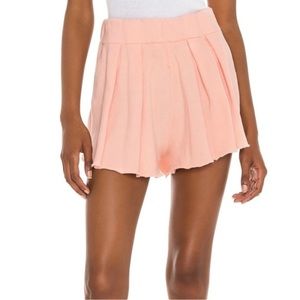 Lovers & Friends M Vintage Peach Beach Lounge Terry Shorts Skort $128 REVOLVE